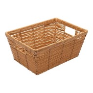 Cesto Retangular 29,5cm Claro Multiuso Com Alça Mimo Style